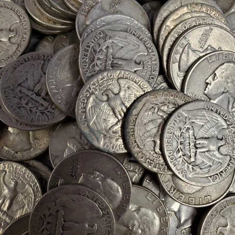 1964 D Washington Quarters thumbnail