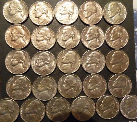 1964 Jefferson Nickels thumbnail