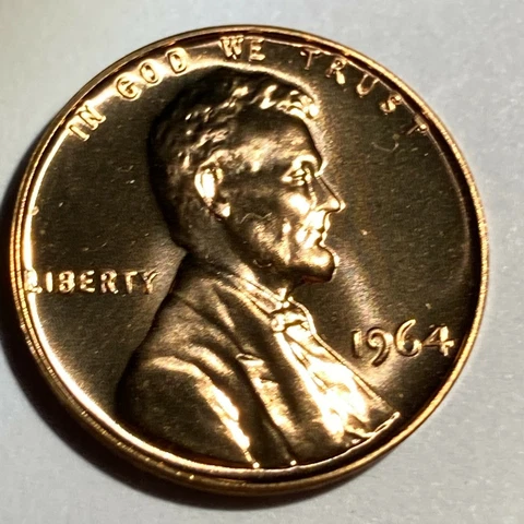 1964 Lincoln Memorial Small Cents thumbnail