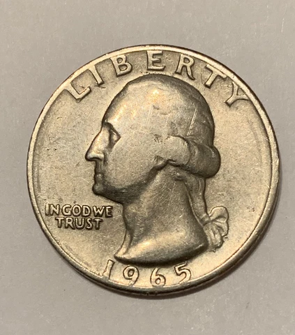 1965 D Washington Quarters thumbnail