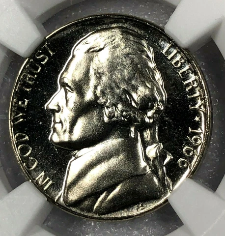 1966 Jefferson Nickels thumbnail