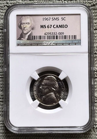 1967 Jefferson Nickels thumbnail
