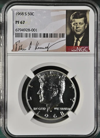 1968 D Kennedy Half Dollars thumbnail