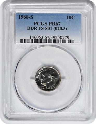 1968 P Roosevelt Dimes thumbnail