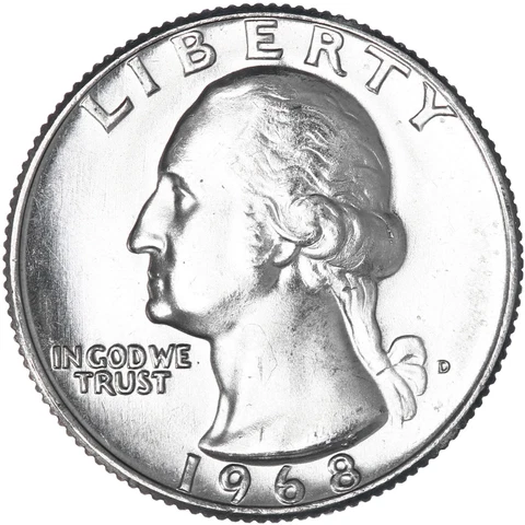 1968 P Washington Quarters thumbnail