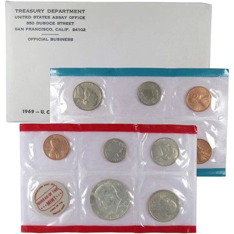 1969 US Coin Mint Sets thumbnail