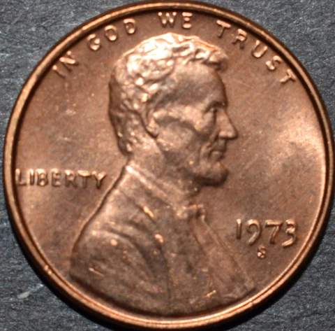 1973 Lincoln Memorial Small Cents thumbnail