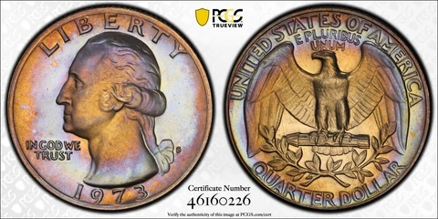 1973 P Washington Quarters thumbnail