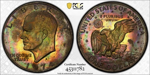 1974 Eisenhower Dollars thumbnail