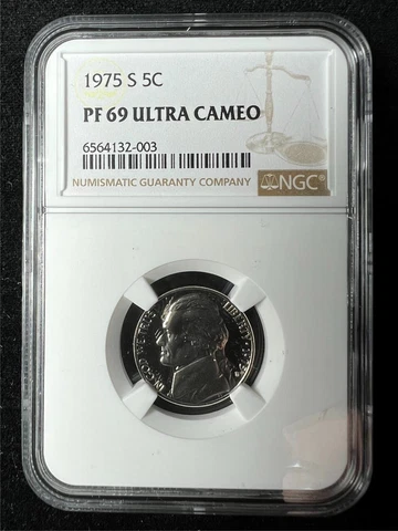 1975 Jefferson Nickels thumbnail