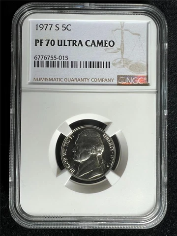 1977 Jefferson Nickels thumbnail