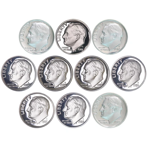 1980 P Roosevelt Dimes thumbnail