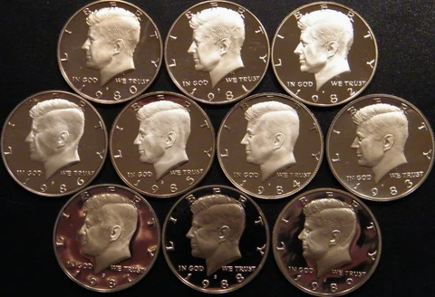 1981 D Kennedy Half Dollars thumbnail