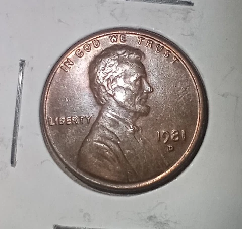 1981 Lincoln Memorial Small Cents thumbnail
