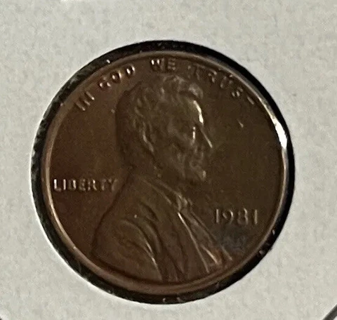 1981 Lincoln Memorial Small Cents thumbnail