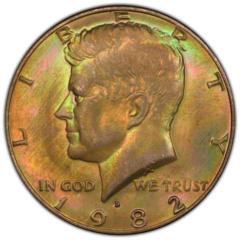 1982 D Kennedy Half Dollars thumbnail