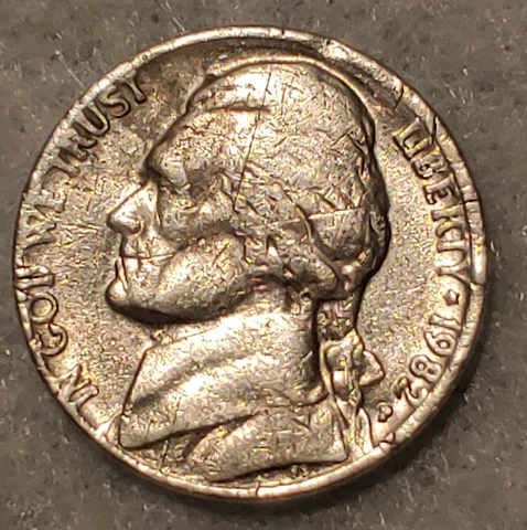1982 Jefferson Nickels thumbnail
