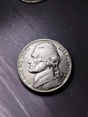 1982 Jefferson Nickels thumbnail