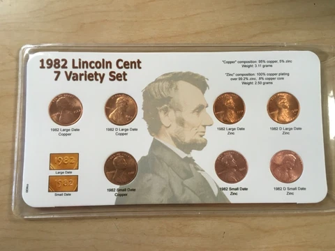 1982 Lincoln Memorial Small Cents thumbnail