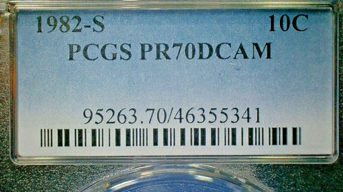 1982 S Roosevelt Dimes thumbnail