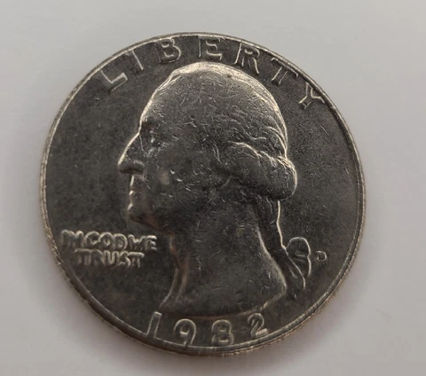 1982 S Washington Quarters thumbnail