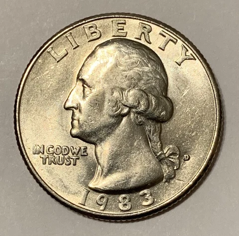 1983 D Washington Quarters thumbnail