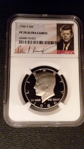 1986 D Kennedy Half Dollars thumbnail