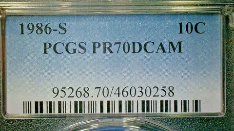 1986 P Roosevelt Dimes thumbnail