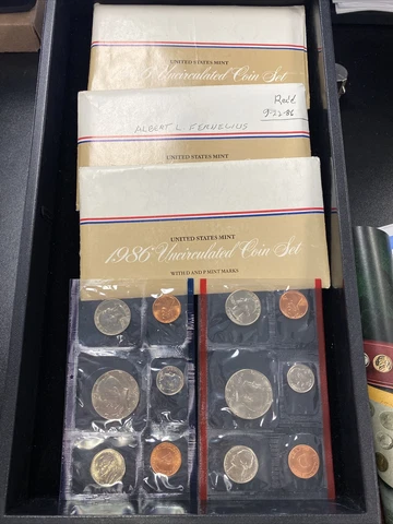 1986 US Coin Mint Sets thumbnail