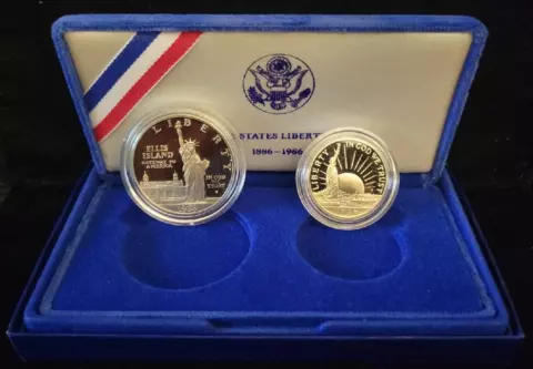 1986 US Modern Silver/Clad Commemorative Coins thumbnail