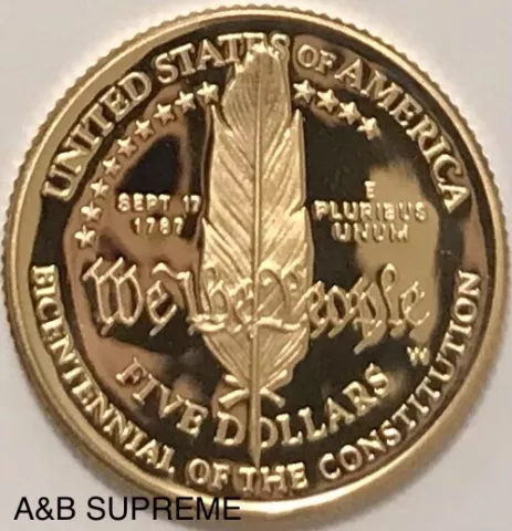 1987 US Modern Gold Commemorative Coins thumbnail