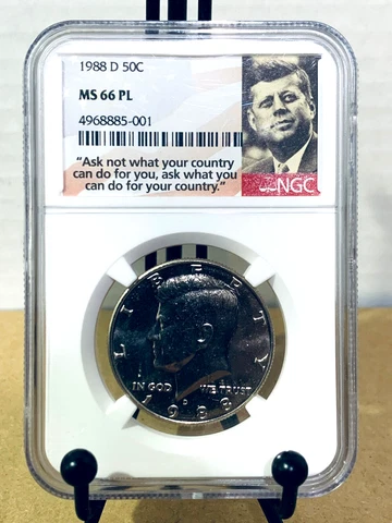 1988 D Kennedy Half Dollars thumbnail
