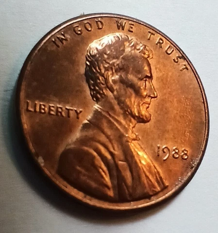 1988 Lincoln Memorial Small Cents thumbnail