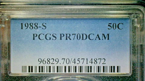 1988 S Kennedy Half Dollars thumbnail