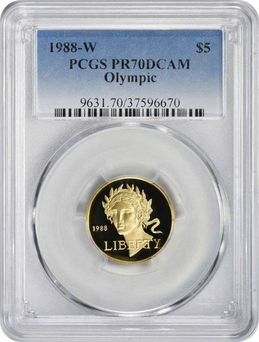 1988 US Modern Gold Commemorative Coins thumbnail