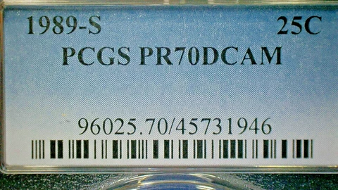 1989 S Washington Quarters thumbnail