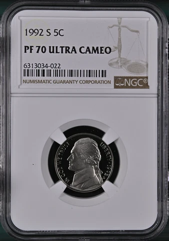 1992 Jefferson Nickels thumbnail