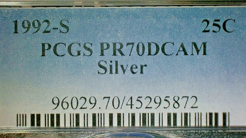 1992 S Washington Quarters thumbnail