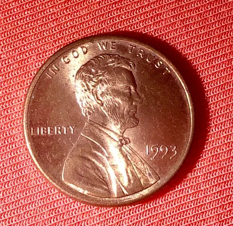 1993 Lincoln Memorial Small Cents thumbnail