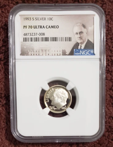 1993 P Roosevelt Dimes thumbnail