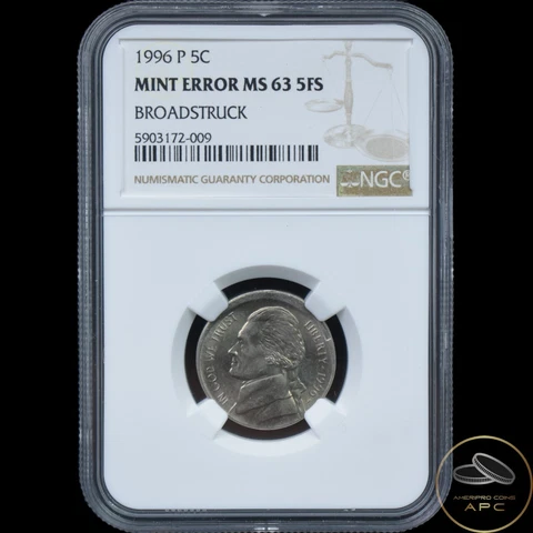1996 Jefferson Nickels thumbnail