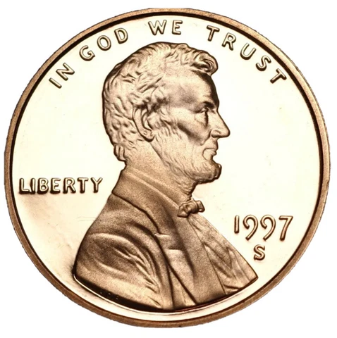 1997 Lincoln Memorial Small Cents thumbnail