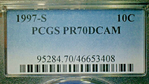 1997 S Roosevelt Dimes thumbnail