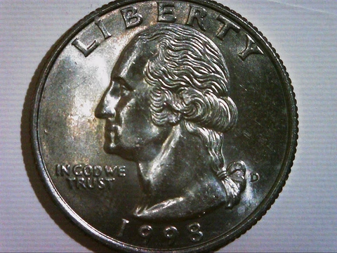 1998 D Washington Quarters thumbnail