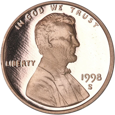 1998 Lincoln Memorial Small Cents thumbnail