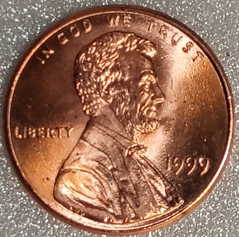 1999 Lincoln Memorial Small Cents thumbnail