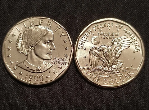 1999 P Susan B Anthony Dollars thumbnail