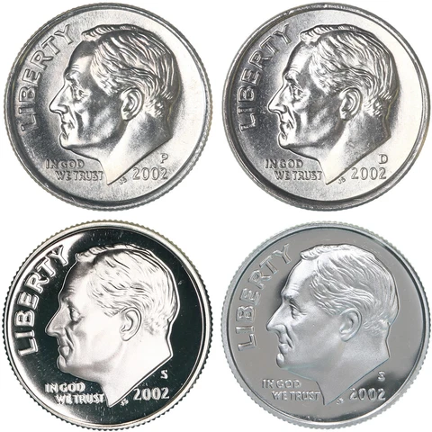 2002 P Roosevelt Dimes thumbnail