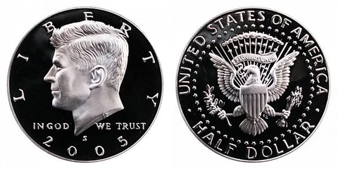 2005 D Kennedy Half Dollars thumbnail