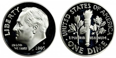 2005 D Roosevelt Dimes thumbnail